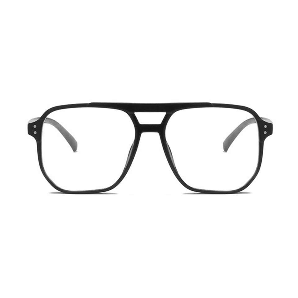 Ochelari calculator dama protectie lumina albastra, rama patrata, Techsuit (PC28014-C1) - Negru - 2 | YEO