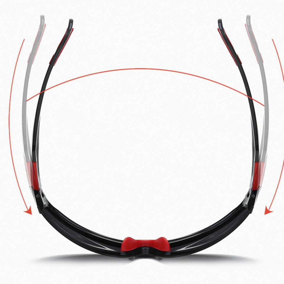 Ochelari de Ciclism și Activități Sportive Outdoor, cu Protecție UV, Unisex 9301 - Negru Albastru - 2 | YEO