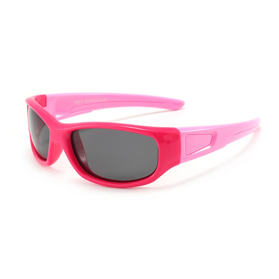 Ochelari de soare copii 3-12 Ani, Protectie UV, Polarizati, Skyddar Kido 800 - Roz Rosu