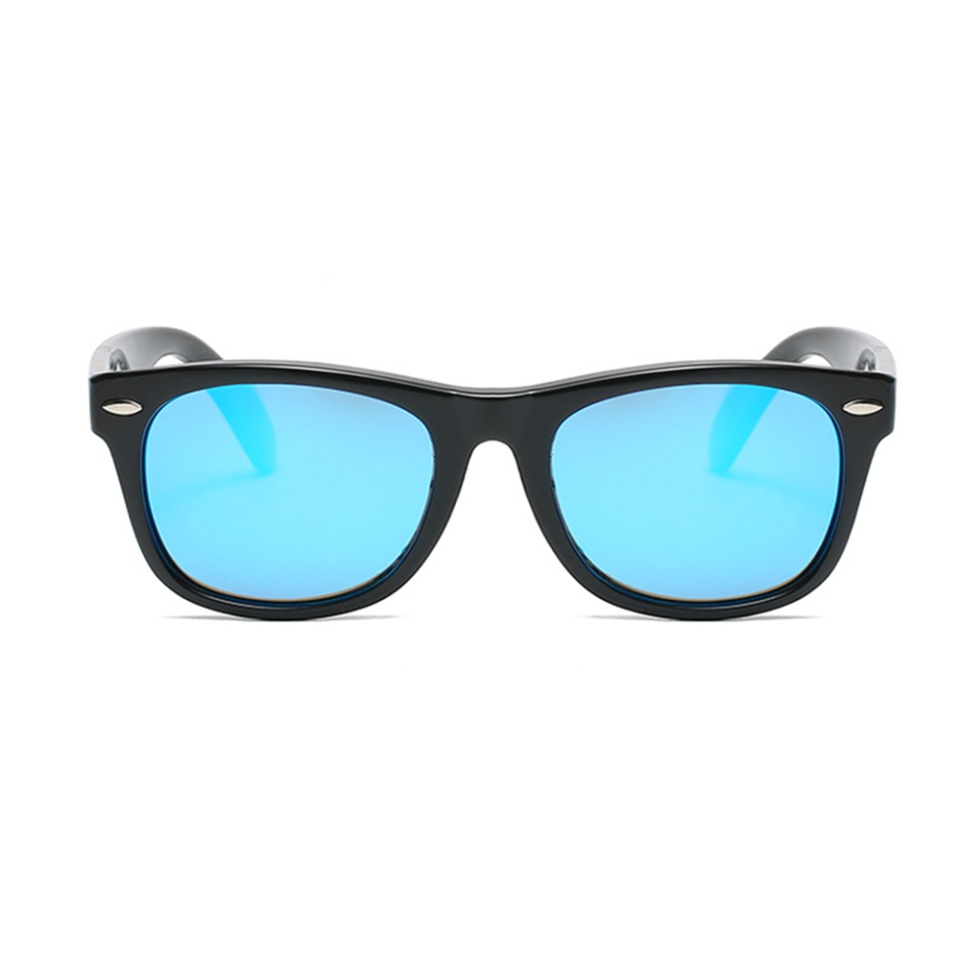 Ochelari de soare copii 3-8 Ani, Protectie UV, Polarizati, Skyddar Kido D802 - Albastru Galben Portocaliu - 1 | YEO