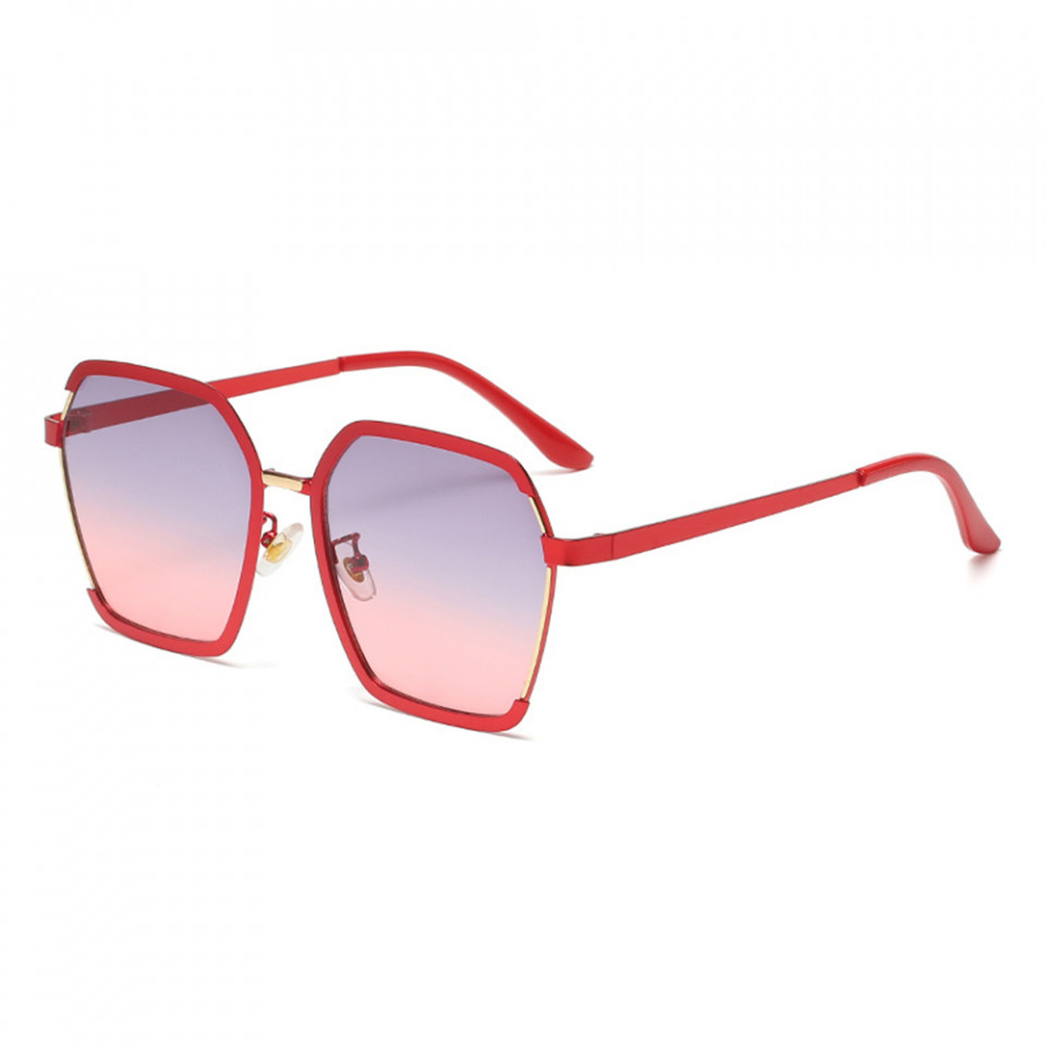 Ochelari de soare dama cu protectie UV (191), Techsuit - Rosu