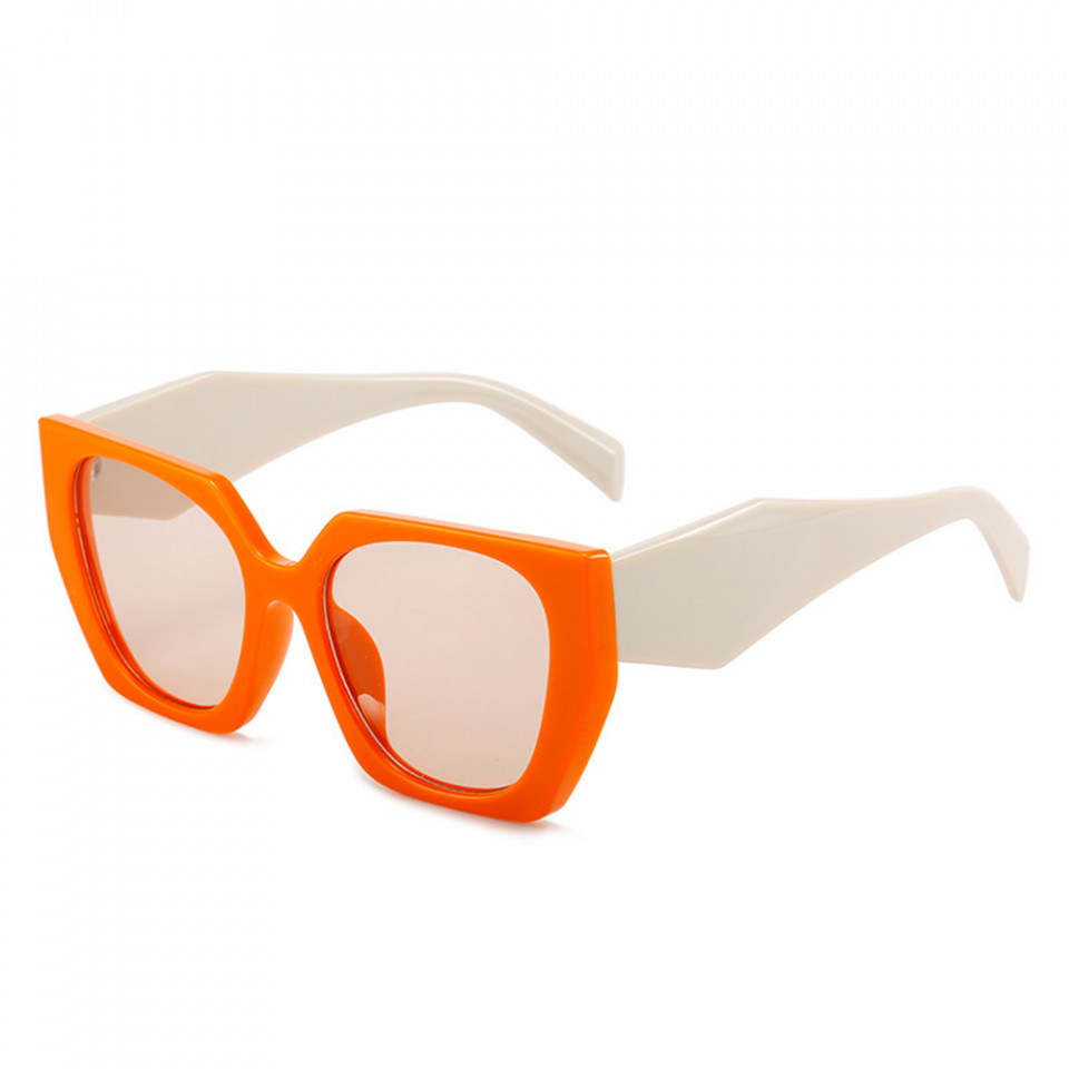 Ochelari de soare dama, rame mari, Luxury, Skyddar Vistta 3967 - Portocaliu Bej Champagne