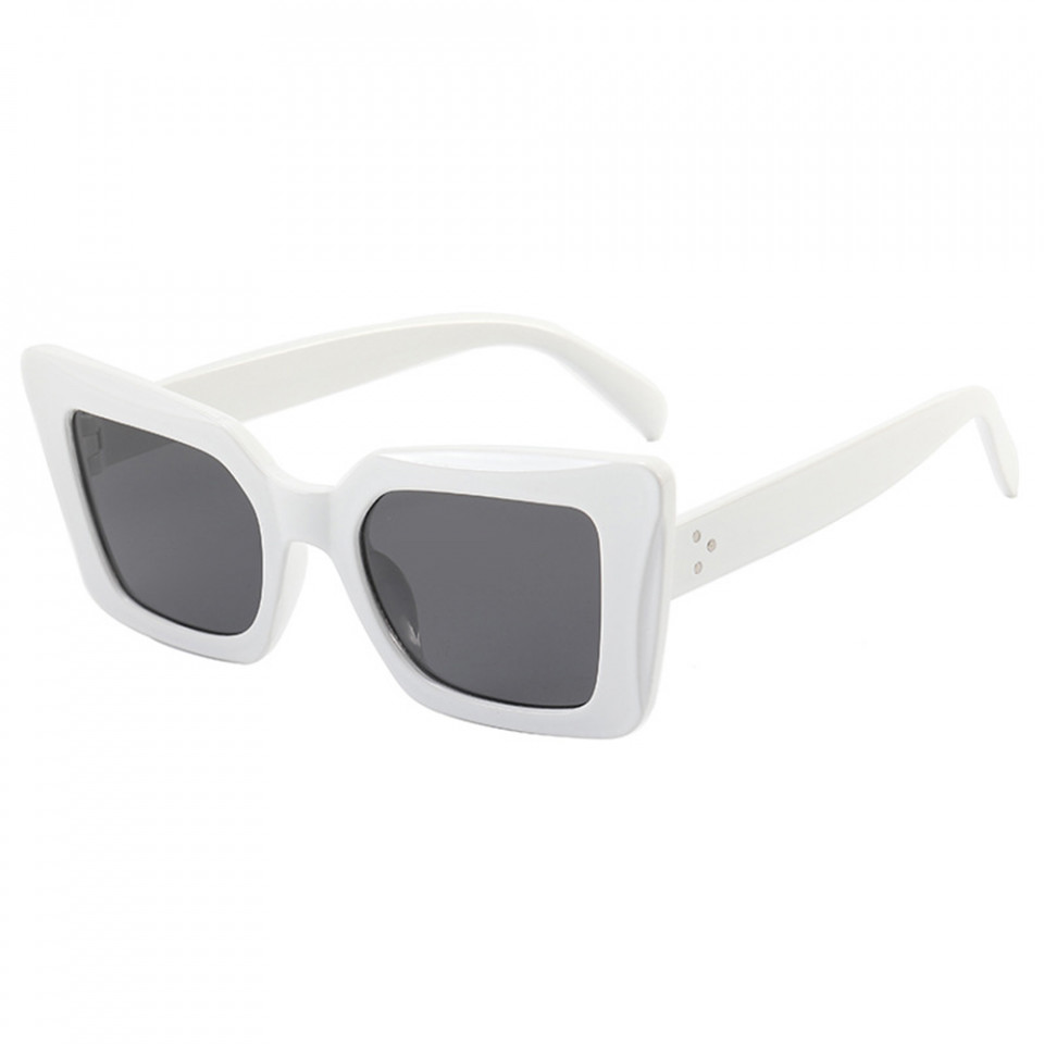 Ochelari de soare dama, rame Square, Skyddar Vistta 5277- Alb Gri