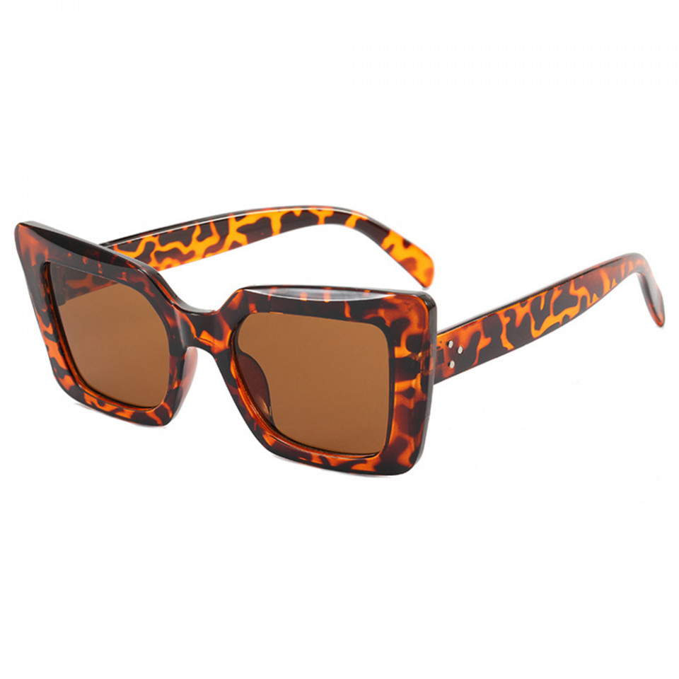 Ochelari de soare dama, rame Square, Skyddar Vistta 5277- Maro Leopard
