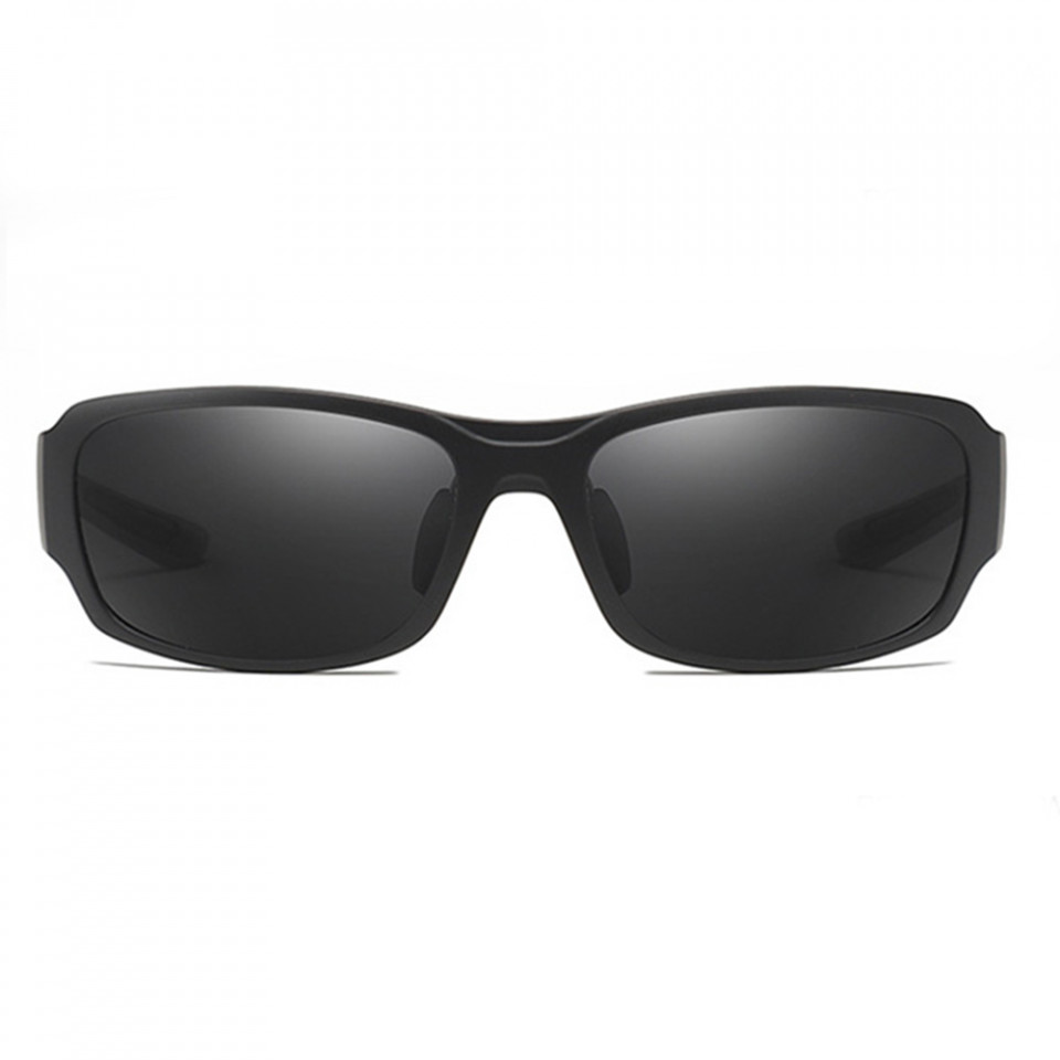 Ochelari soare barbati cu protectie UV (MM108), Techsuit - Matte Black / Gray - 1 | YEO