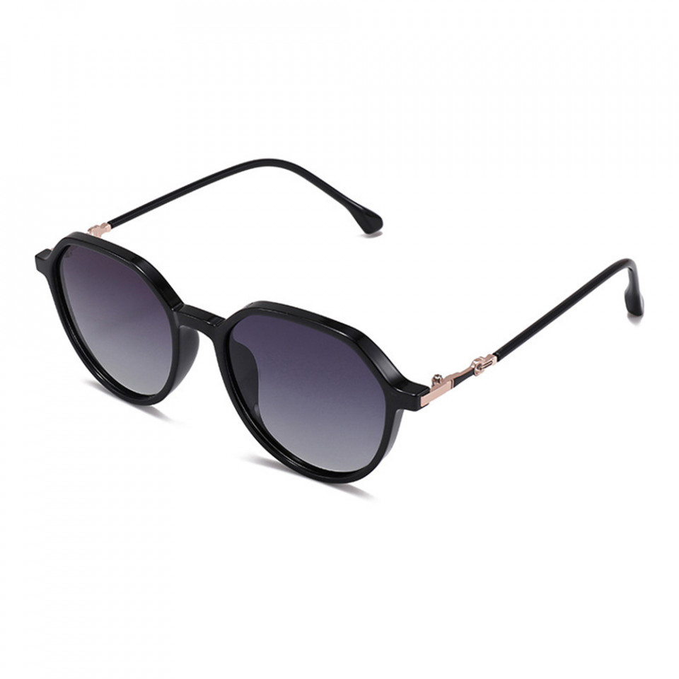 Ochelari soare unisex cu protectie UV (2203), Techsuit - Black / Gradient Gray