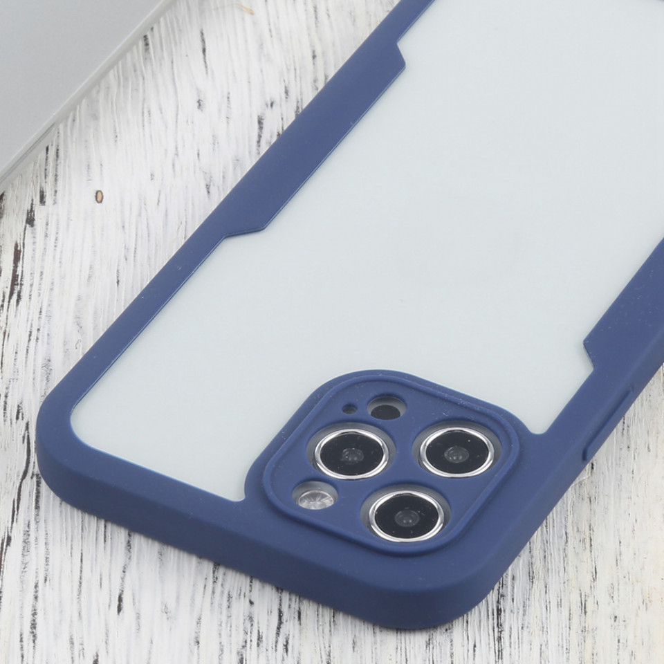 [Pachet 360°] Husa + Folie pentru iPhone 12 Pro, SKDR ColorShield 360° - Albastru - 3 | YEO