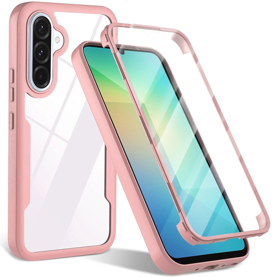 [Pachet 360°] Husa + Folie pentru Samsung Galaxy A26 5G, SKDR ColorShield 360° - Roz
