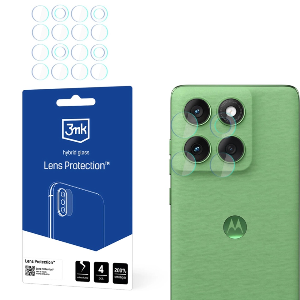 [Pachet 4x] Folie camera pentru Motorola Edge 60, 3mk Lens Protection, Transparenta