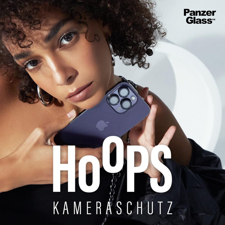 Protectie Camera pentru iPhone 17 Air, Hoops PanzerGlass®, cu Separare Optica, Sticla Securizata, Anti-Zgarieturi si Anti-Reflexie, Argintiu - 3 | YEO