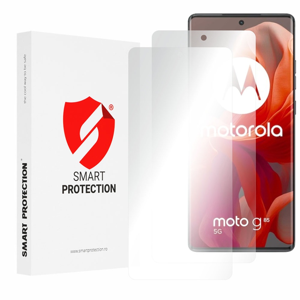 [SET 2x] Folie de protectie Motorola Moto G85, Premium Classic, Smart Protection, Transparent