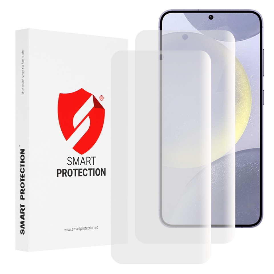 [SET 2x] Folie de protectie Samsung Galaxy S24 Plus, Premium Classic, Smart Protection, Transparent