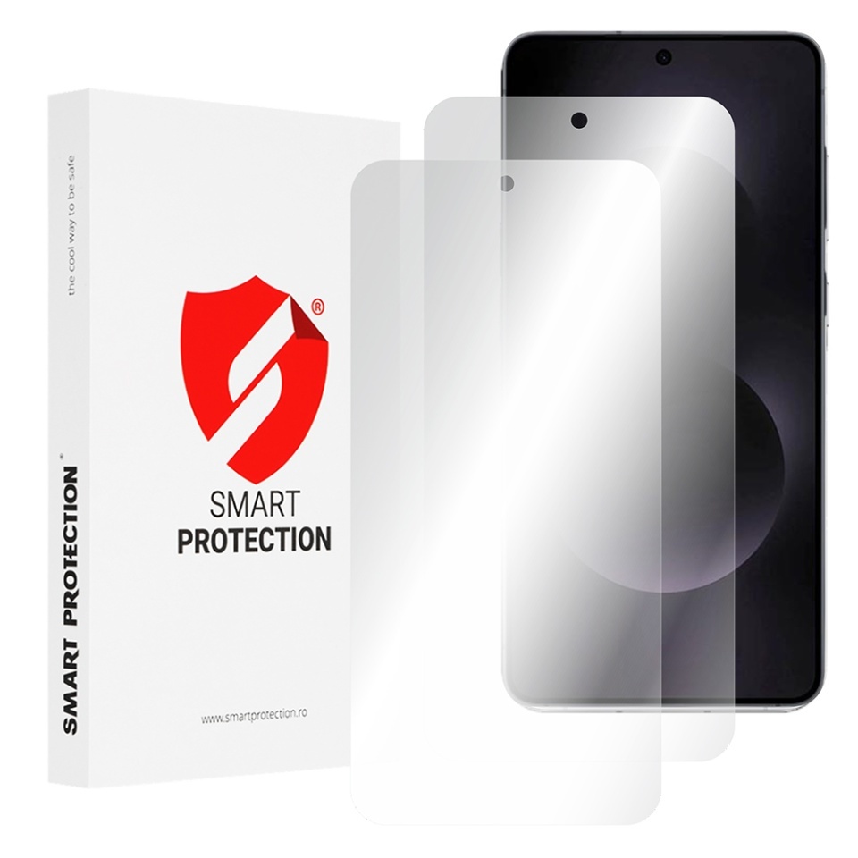 [SET 2x] Folie de protectie Samsung Galaxy S25 Edge, Premium Classic, Smart Protection, Transparent