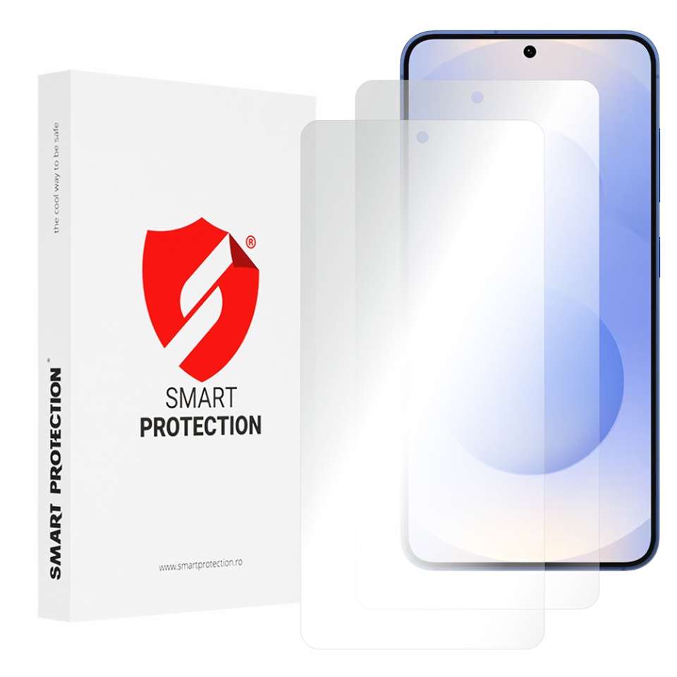[SET 2x] Folie de protectie Samsung Galaxy S25 FE, Premium Classic, Smart Protection, Transparent
