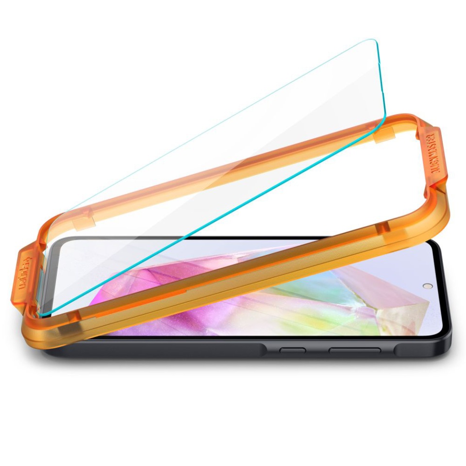 [SET 2x] Folie sticla securizata Samsung Galaxy A35 5G / Galaxy M35, Glas.tR Align Master, Spigen, Transparent - 3 | YEO