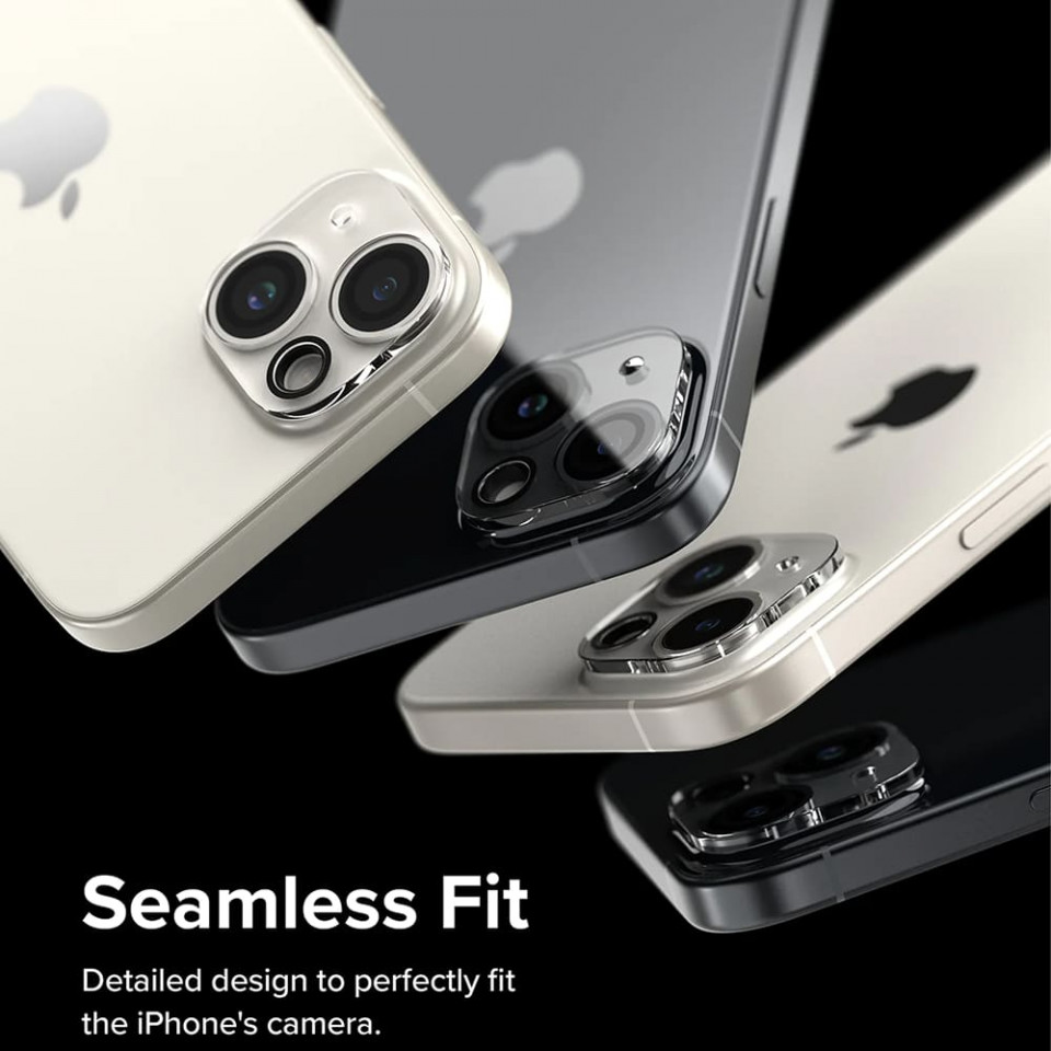 [Set 2x] Folii camera iPhone 15 / 15 Plus, Ringke Camera Protector Glass - Clear - 1 | YEO