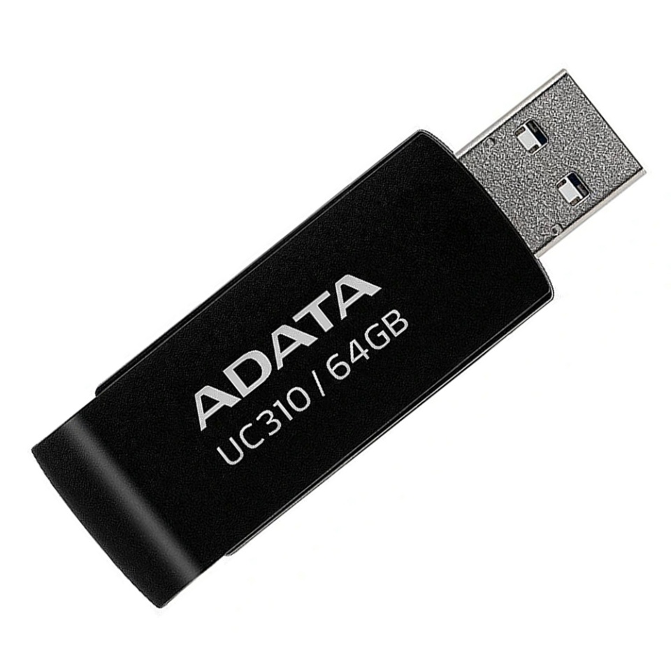 Stick de Memorie USB 3.2 FlashDrive, 64GB, Adata UC310, Negru - 2 | YEO