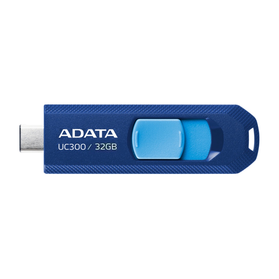 Stick de Memorie USB-C FlashDrive, 32GB, 100MB/s, Adata UC300, Albastru