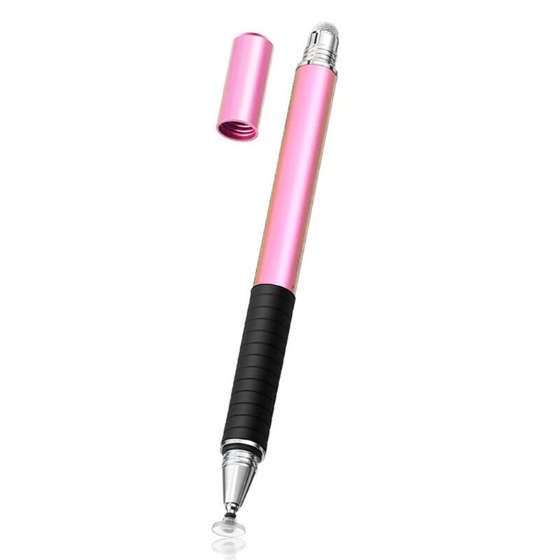 Stylus Pen Universal pentru Telefon, tableta iPad, Android, Windows, Varf Cupru, Magnetic, USB-C, (JC02) - Roz