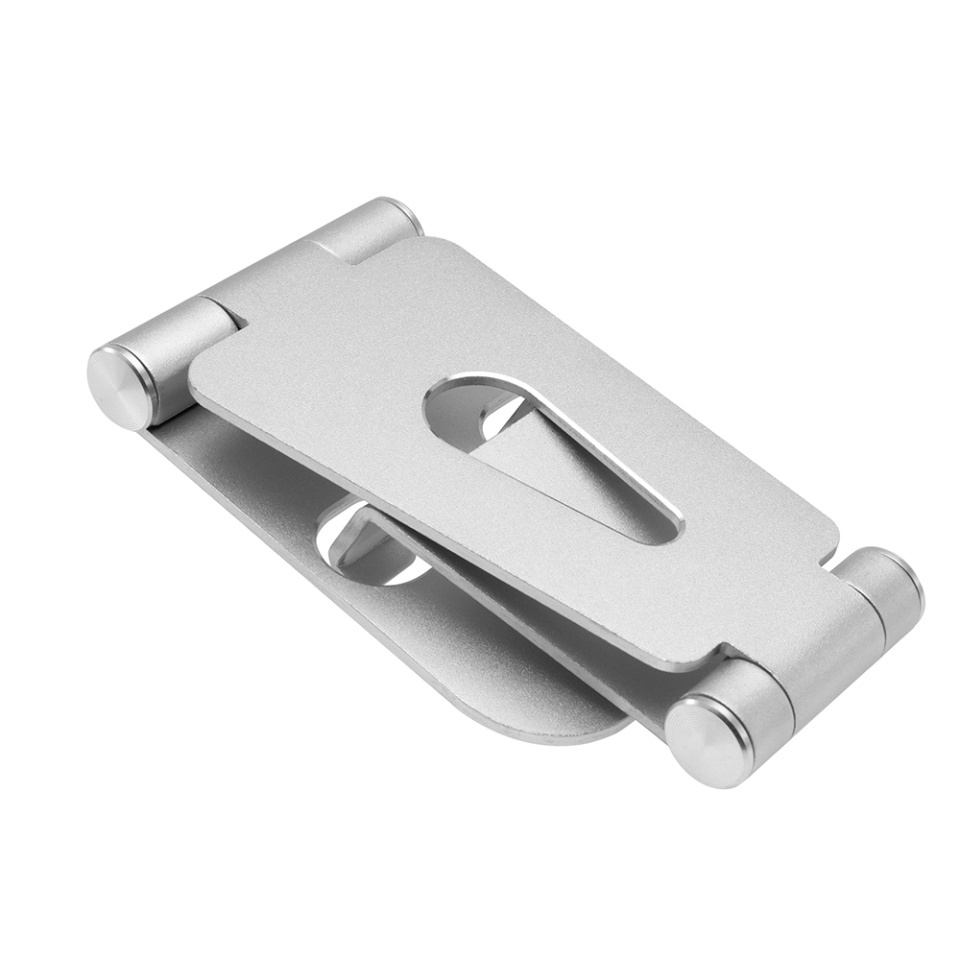 Suport Birou Pliabil, FIXED, Frame Universal pentru Telefon/Tableta Aluminiu Design Minimalist, Argintiu - 1 | YEO