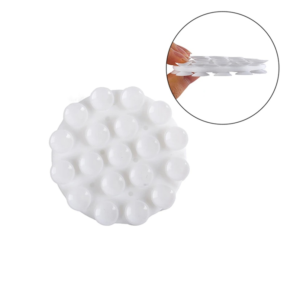 Suportul Adeziv Universal cu Ventuze, Ideal pentru Tik-Tok, Selfie și Vizionare Video, Dimensiunile 5x7cm, SKDR SplashProof SR-CUP - Alb