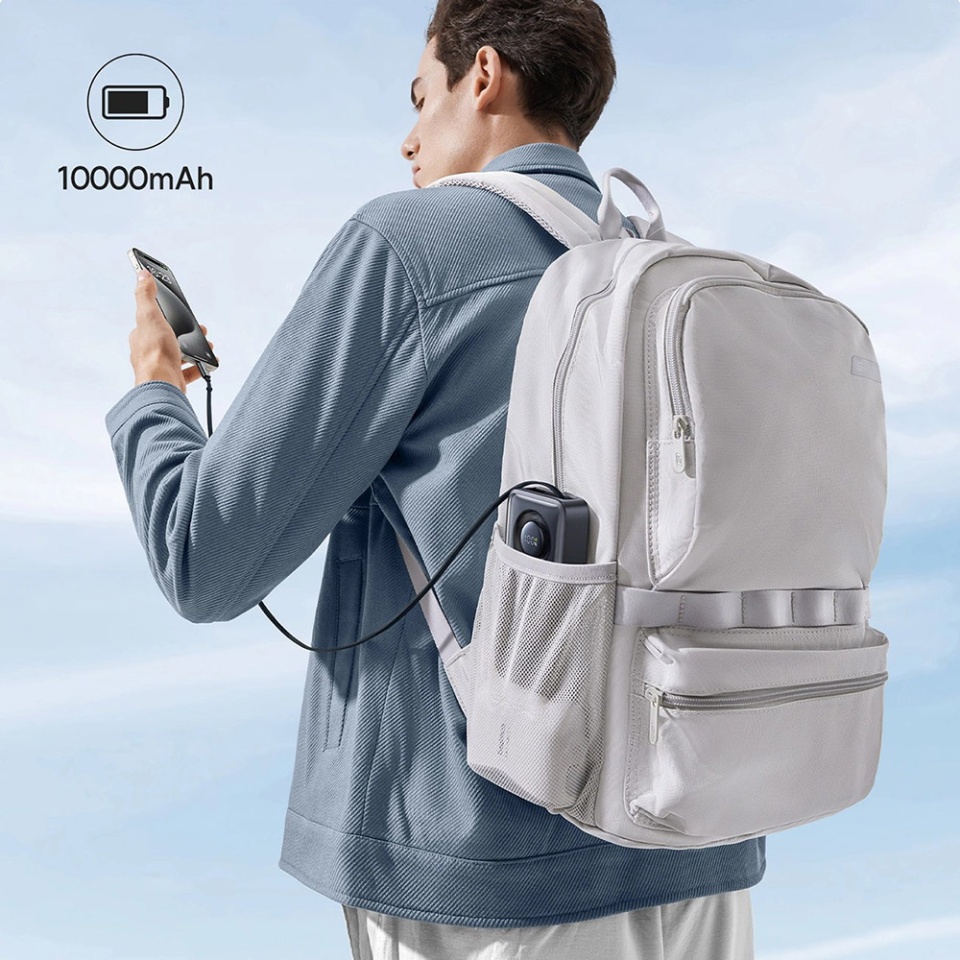 Baterie Externa Free2Pull Baseus, 10000mAh, cablu USB-C retractabil, 30W, Negru - 3 | YEO