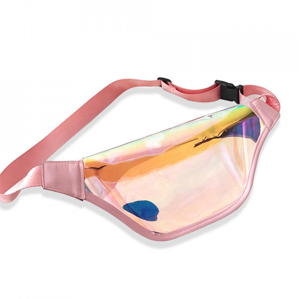 Borseta sport cu fermoar, ajustabila, Unisex, Techsuit (CWB2) - Roz - 3 | YEO