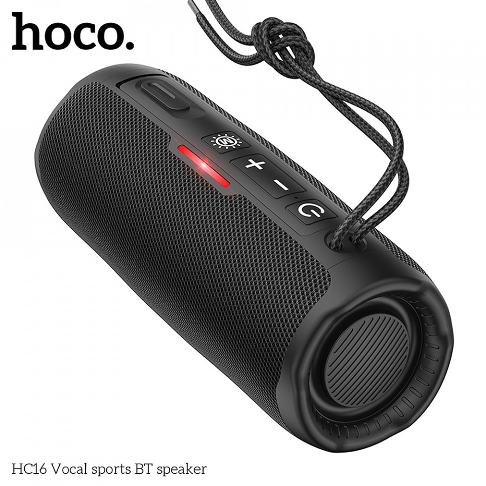 Boxa Portabila Bluetooth 5.3, 20W, Hoco Vocal (HC16) - Negru - 1 | YEO