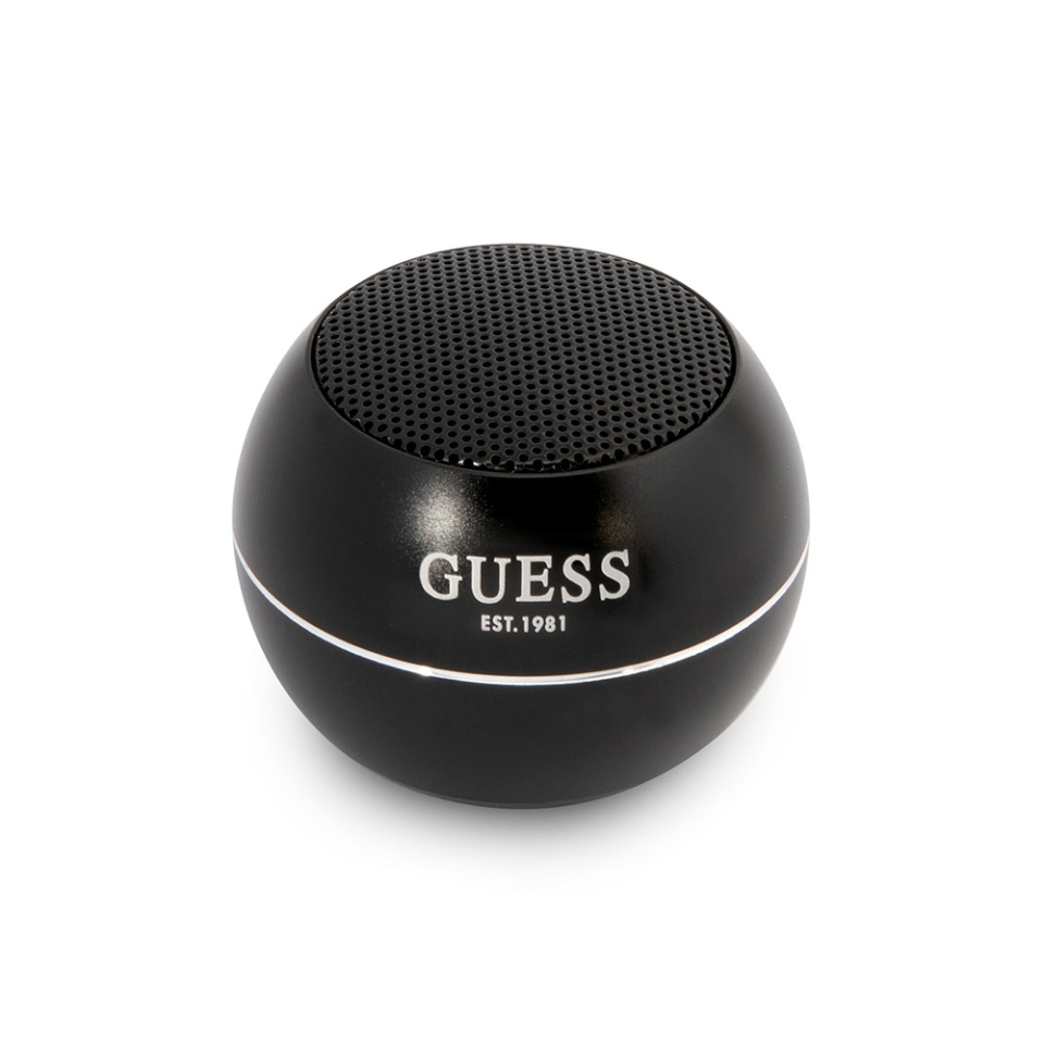 Boxa portabila Guess Mini Bluetooth Speaker (GUWSALGEP), 3W, Autonomie 4 ore, Negru - 1 | YEO