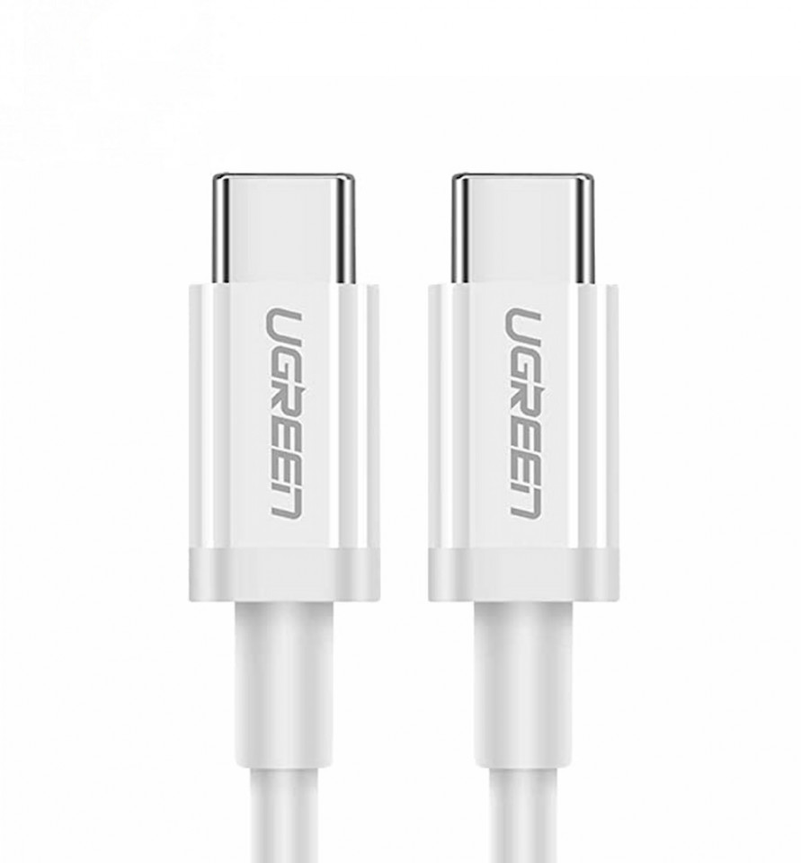 Cablu de Date USB-C la Type-C PD60W, 3A, 2m, Ugreen - Alb