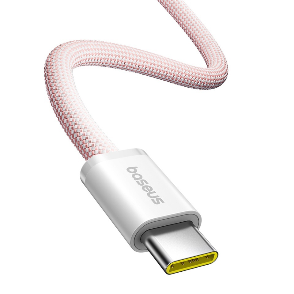 Cablue de date Type-C la Type-C Fast Charge, 100W, 480Mbps, Smart Chip, 1m, Baseus Dynamic 4 Series, Roz - 1 | YEO
