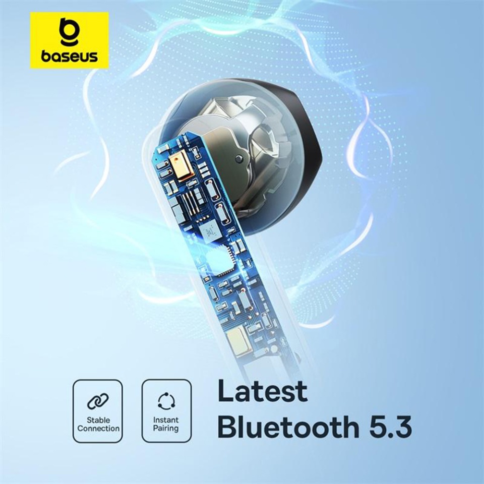 Casti Bluetooth Wireless, Baseus Wireless Earbuds Bowie E16, Casti fara Fir, Bluetooth 5.3, TWS, USB-C, cu dock de incarcare, Rezistente la Praf IPX4, Roz - 3 | YEO