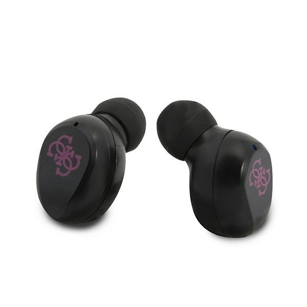 Casti Bluetooth Wireless, GUESS Wireless Earbuds GUTWST31, Casti fara Fir, Bluetooth 5.0, TWS, USB-C, cu dock de incarcare, Rezistente la Praf IPX4, Magenta - 2 | YEO