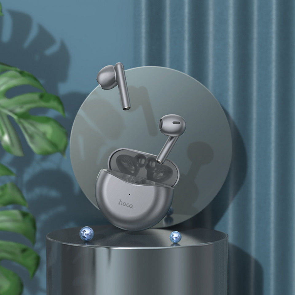 Casti Bluetooth Wireless Stereo - Hoco (EW14) - Metal Gray - 2 | YEO