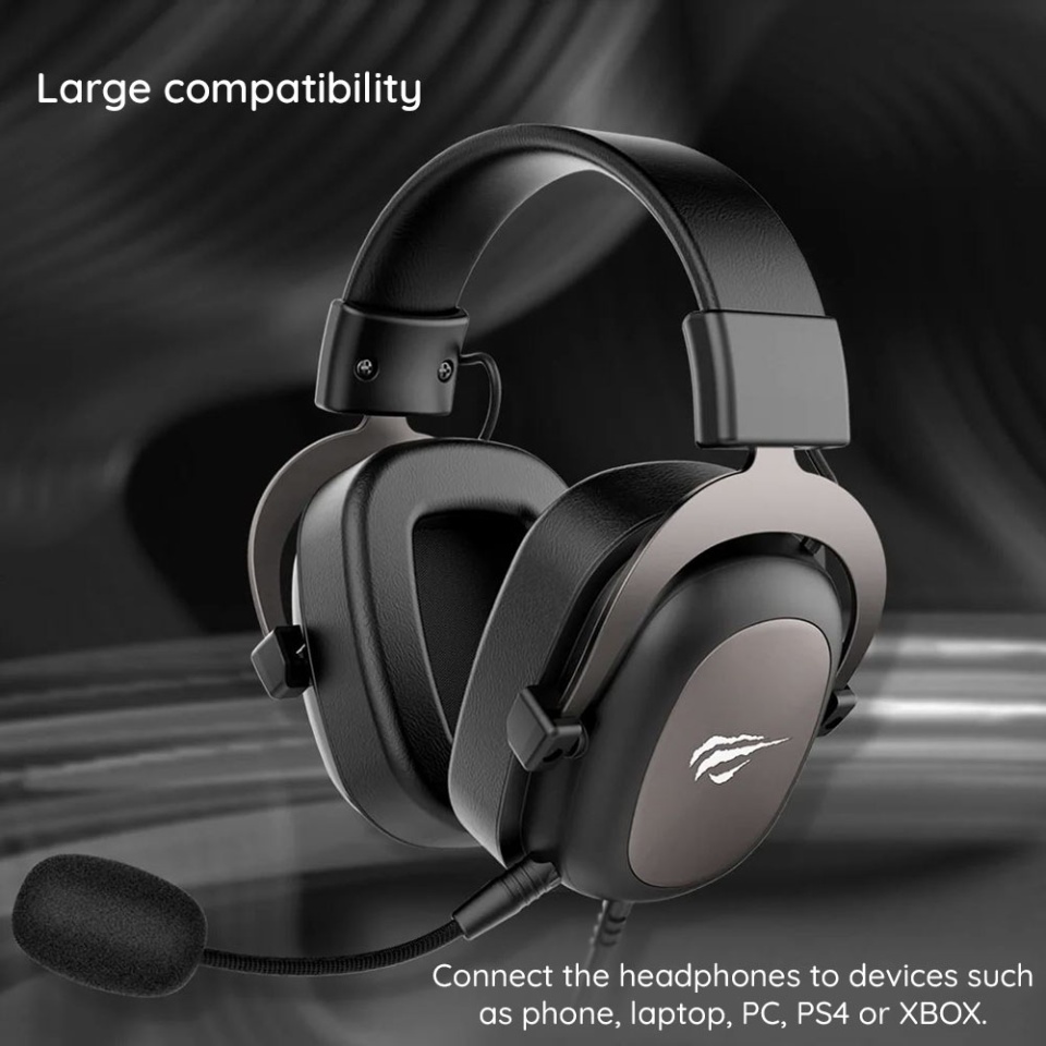 Casti gaming pentru PS4/PS5/XBOX, cu Microfon, Cablu 2m, 53mm, Jack 3.5mm, Havit H2002d, Roz - 3 | YEO