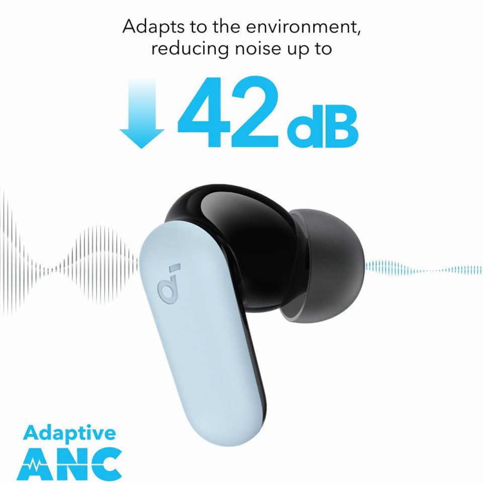 Casti In-Ear Anker SoundCore P30i , Wireless, IP54, Bluetooth 5.4, Incarcare Type-C - Bleu - 1 | YEO