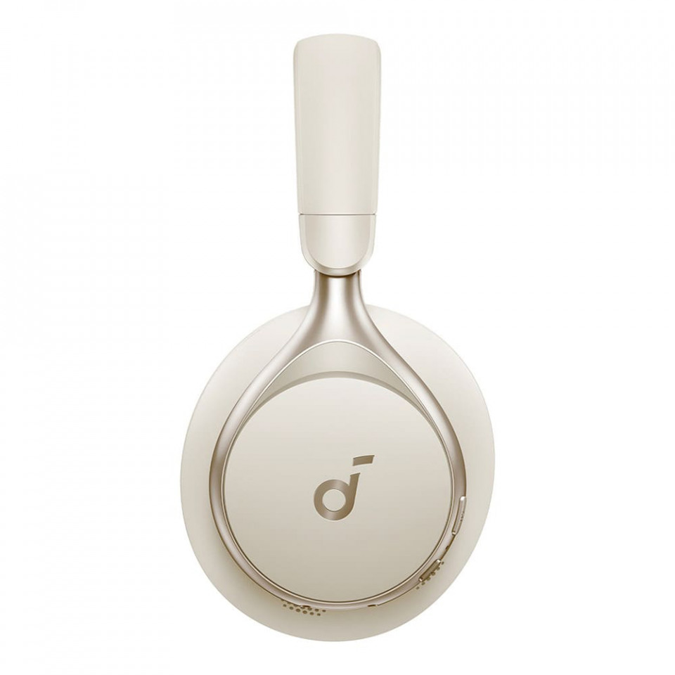 Casti On Ear Wireless Activ Noise Cancelling, BT 5.3, Hi,Res, Anker SoundCore Space One (A3035G21), White - 1 | YEO