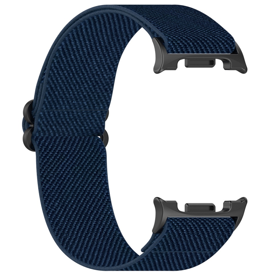 Curea Naylon pentru Samsung Galaxy Watch8 40mm/Watch8 44mm/Watch8 Classic, Ajustabila, Premium, Skyddar W80, Albastru inchis - 1 | YEO