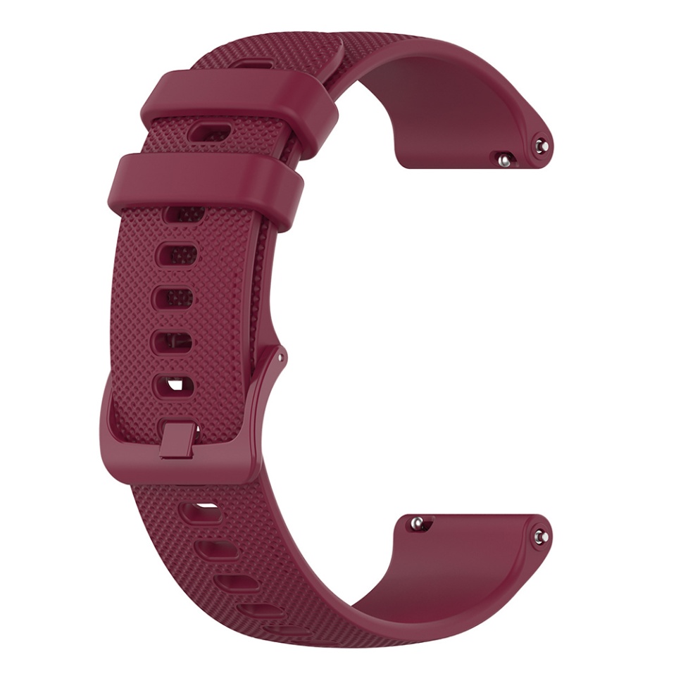 Curea Slicon pentru Samsung Galaxy Watch 4/5/Active 2, Huawei Watch GT 3 /GT 3 Pro, 20mm, SKDR BandPro W006 - Bordo