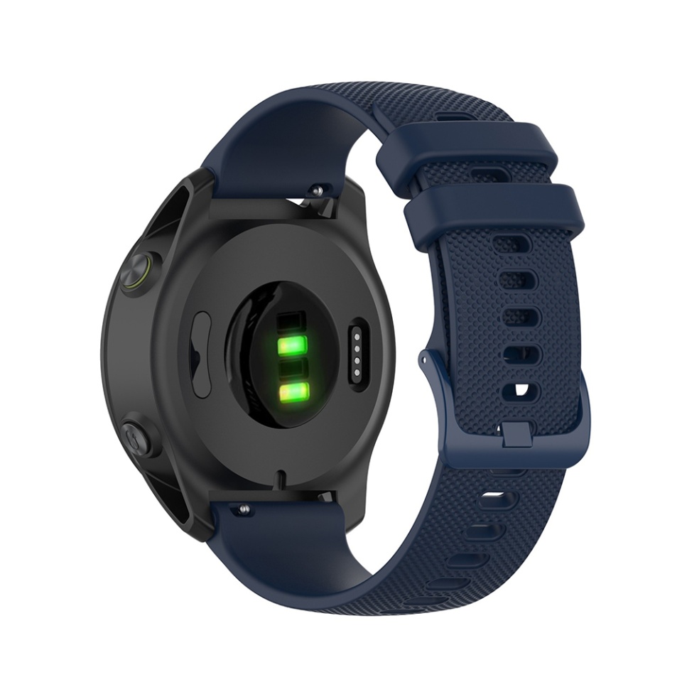 Curea Slicon pentru Samsung Galaxy Watch 4/5/Active 2, Huawei Watch GT 3 /GT 3 Pro, 20mm, SKDR BandPro W006 - Albastru - 3 | YEO