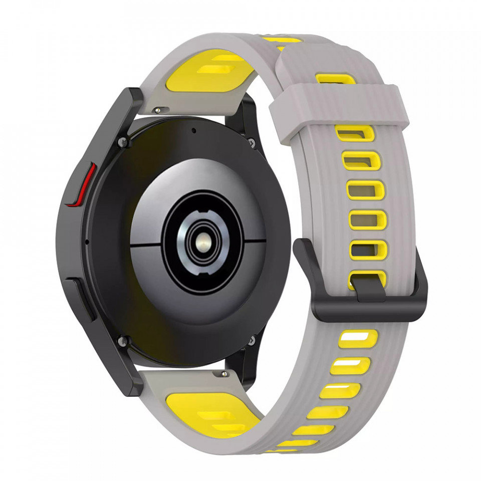 Curea smartwatch Samsung Galaxy Watch 4, Galaxy Watch Active 1 / 2 (40 mm / 44 mm), Huawei Watch GT / GT 2 / GT 3 (42 mm), Techsuit W002 - Gri - 2 | YEO