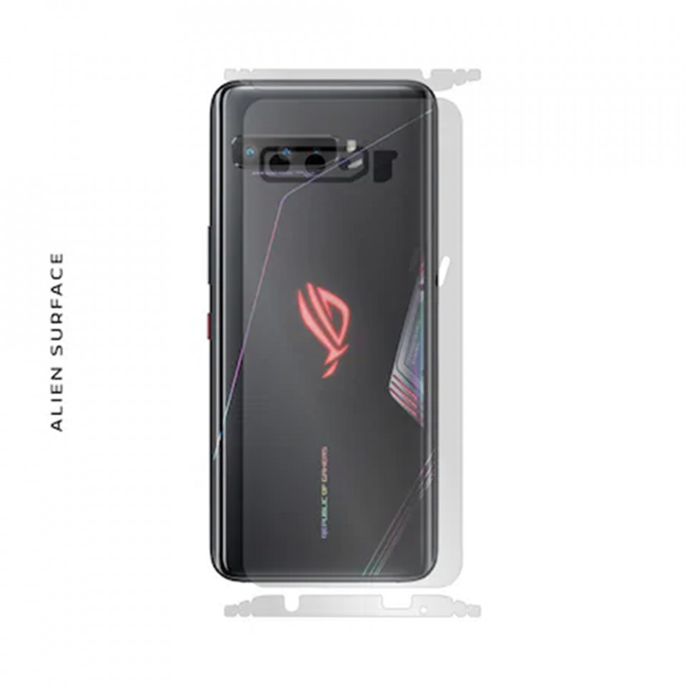 Folie 360° Asus ROG Phone 3 Strix / Rog Phone 3 ZS661KS [Ecran+Margini+Spate] Alien Surface - Transparent - 3 | YEO