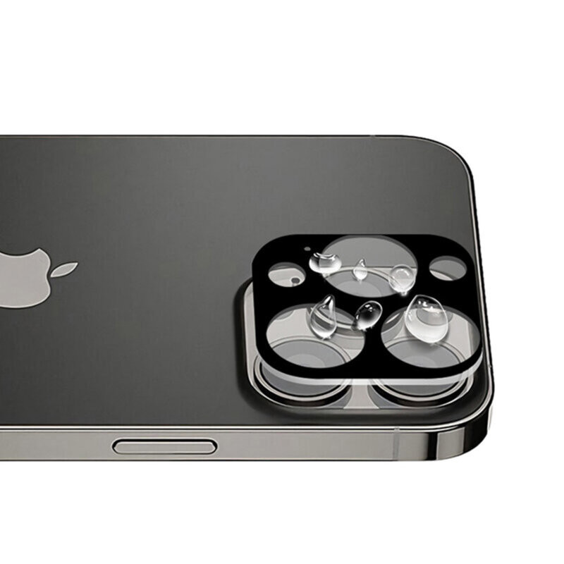 Folie camera iPhone 13 Pro / 13 Pro Max, Techsuit Full Camera Glass - Negru - 2 | YEO