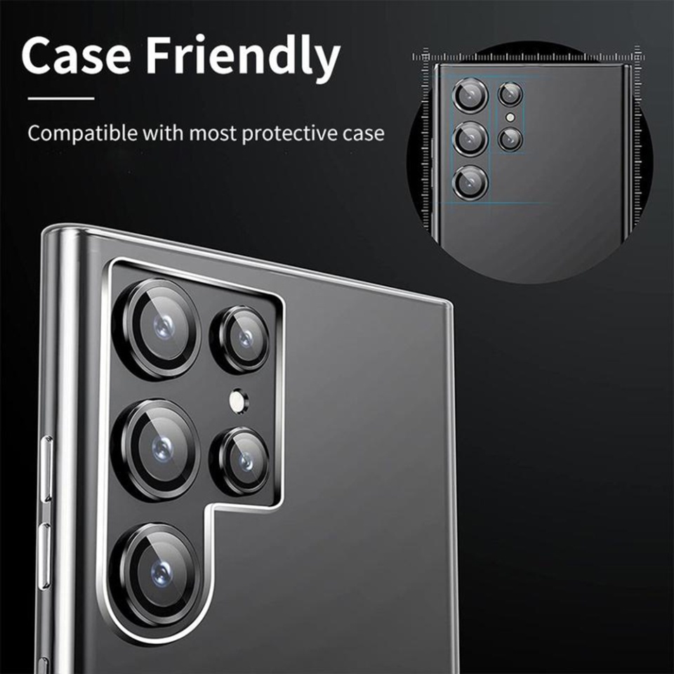Folie camera pentru Samsung Galaxy S25 Ultra, S+ Camera Glass Protector, Transparent - 1 | YEO