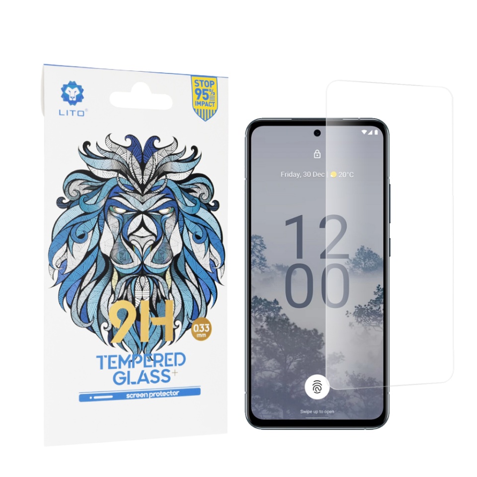 Folie de Sticla Nokia X30, Claritate Maxima, Lito, 2.5D Classic Glass 9H, Transparent