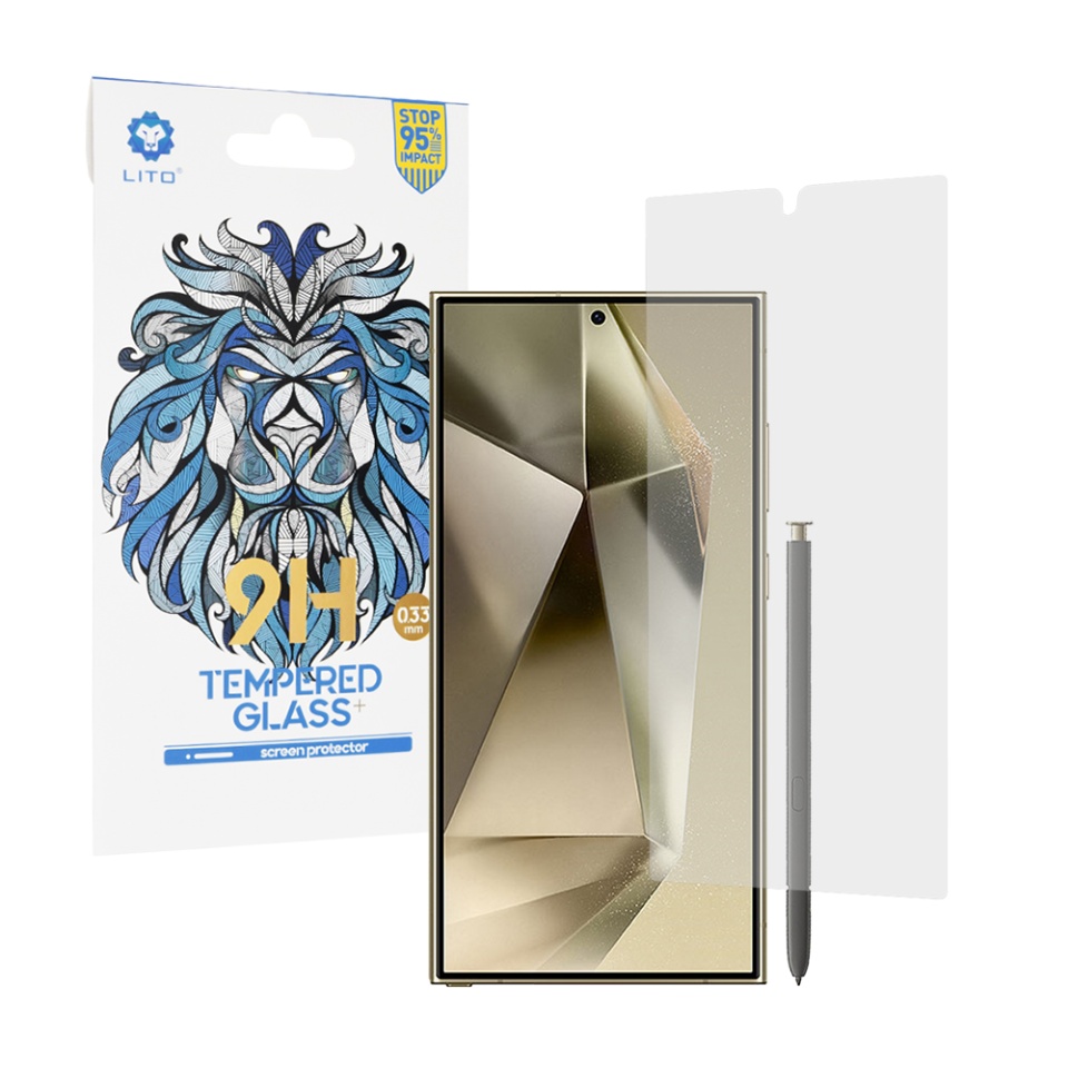 Folie de Sticla Samsung Galaxy S24 Ultra, Claritate Maxima, Lito, 2.5D Classic Glass 9H, Transparent