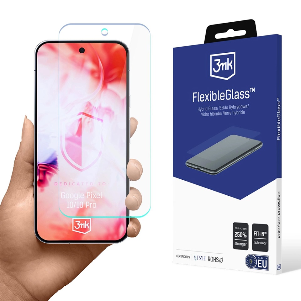 Folie pentru Google Pixel 10 / Pixel 10 Pro din silicon, 3mk FlexibleGlass, Transparent