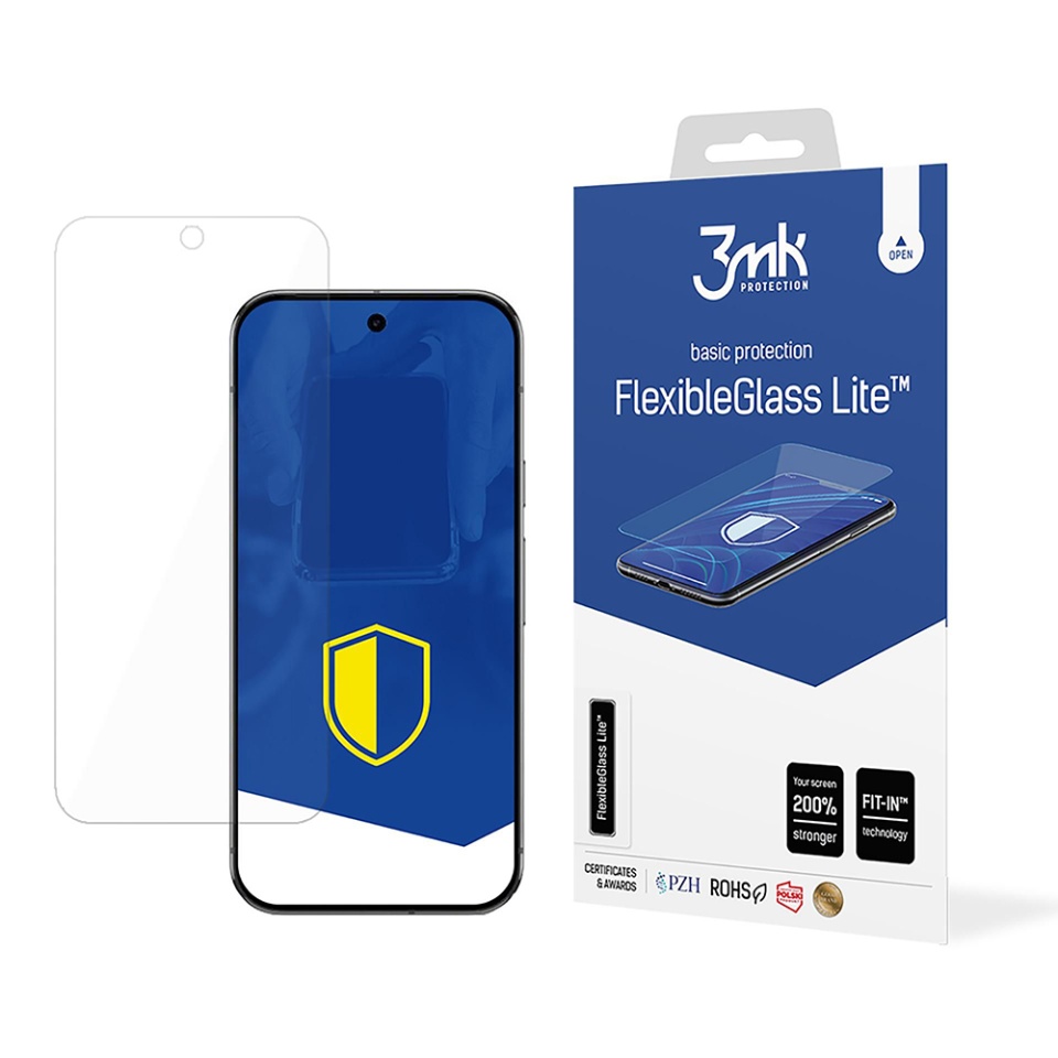 Folie pentru Google Pixel 9 Pro XL din silicon, 3mk FlexibleGlass, Transparent