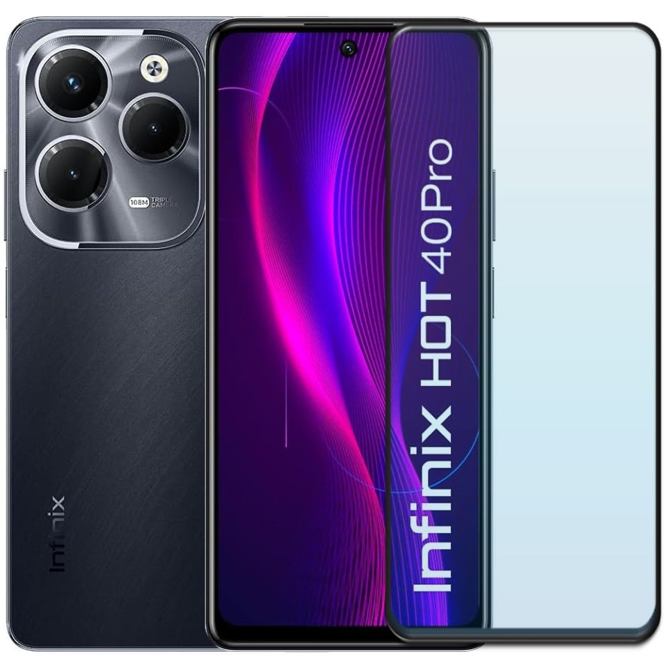 Folie pentru Infinix Note 40 Pro 4G / Note 40 Pro+, SKYDDAR INNOVATION, Sticla Securizata, Ultra HD, Protectie 111D, Montare Simplă, set cu sticker, Transparent