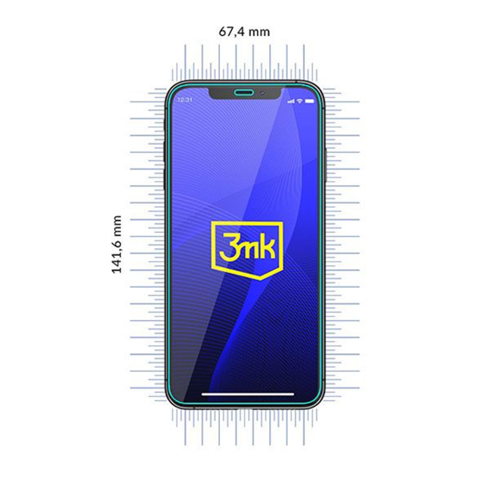 Folie pentru iPhone 12 / 12 Pro din silicon, 3mk FlexibleGlass, Transparent - 2 | YEO